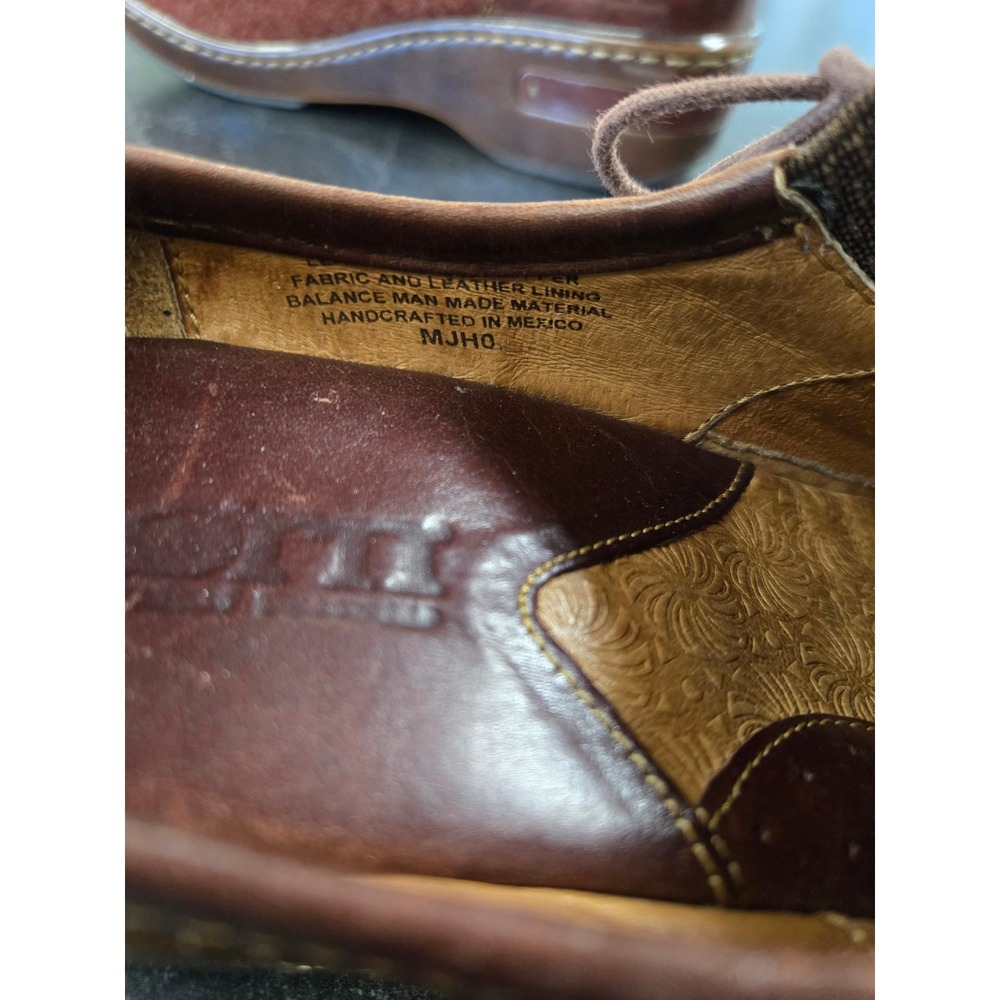 Born Wool Felt Leather Comfort Clog Shoes W52058 Brown 9 - Picture 8 of 8